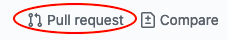 GitHub pull request button.