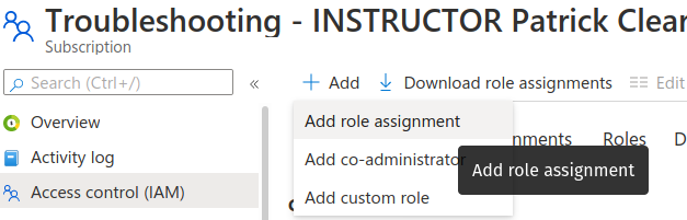 az role assignment list scope