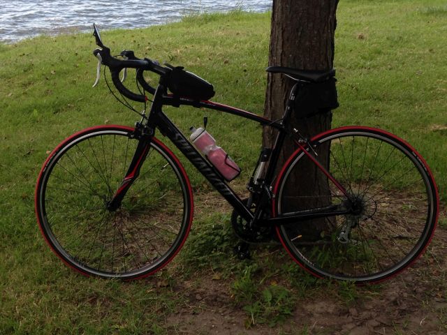 My road bike at Horseshoe Lake