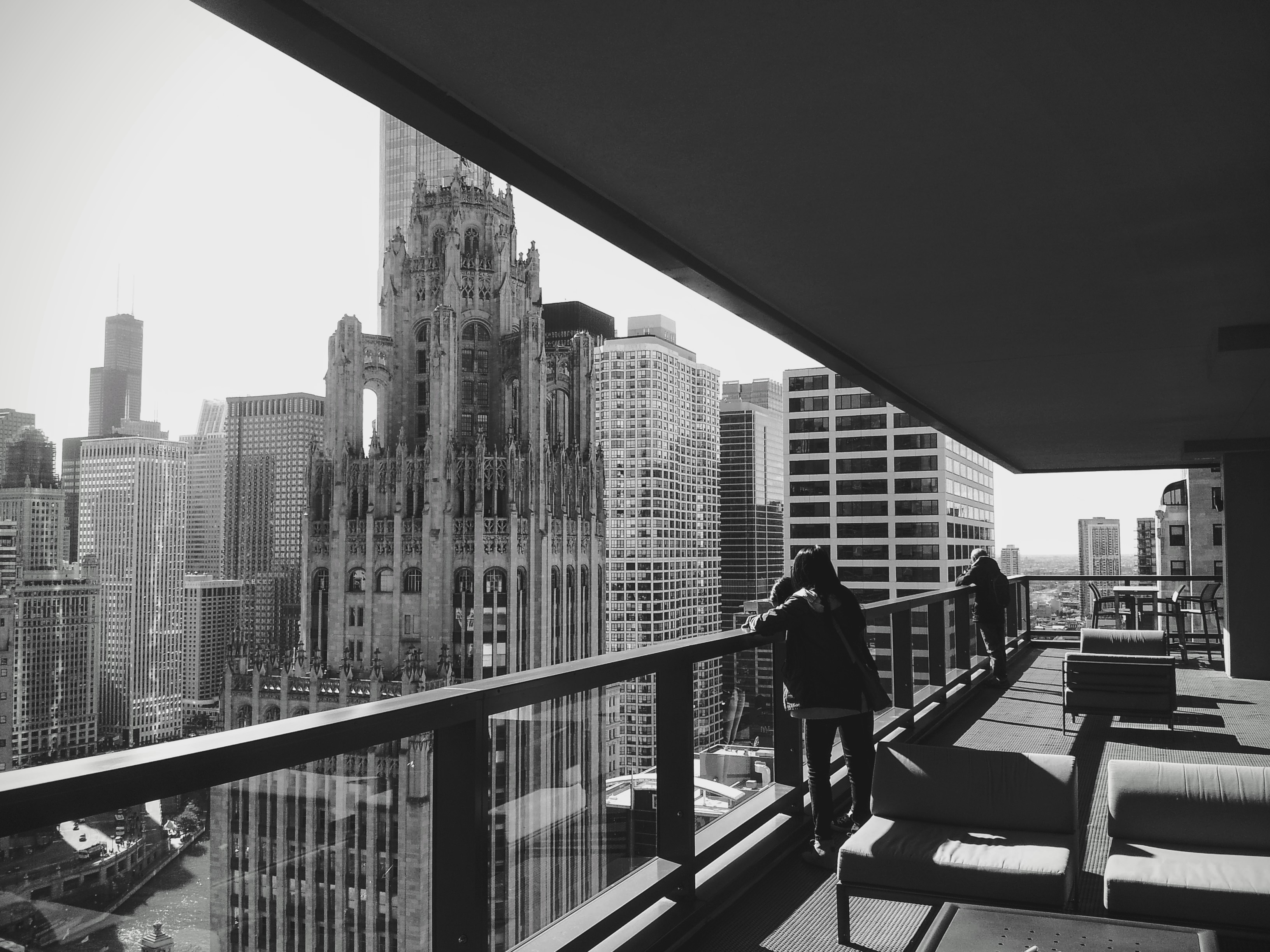 Tribune Tower from Optima Apts.