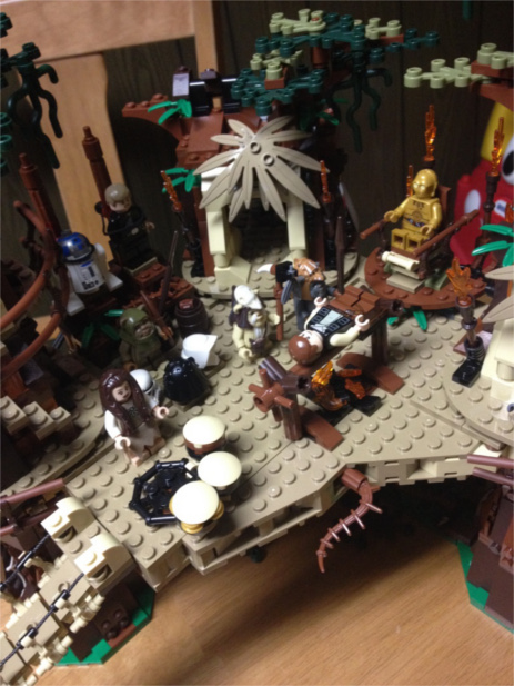 Completed Lego Ewok Village