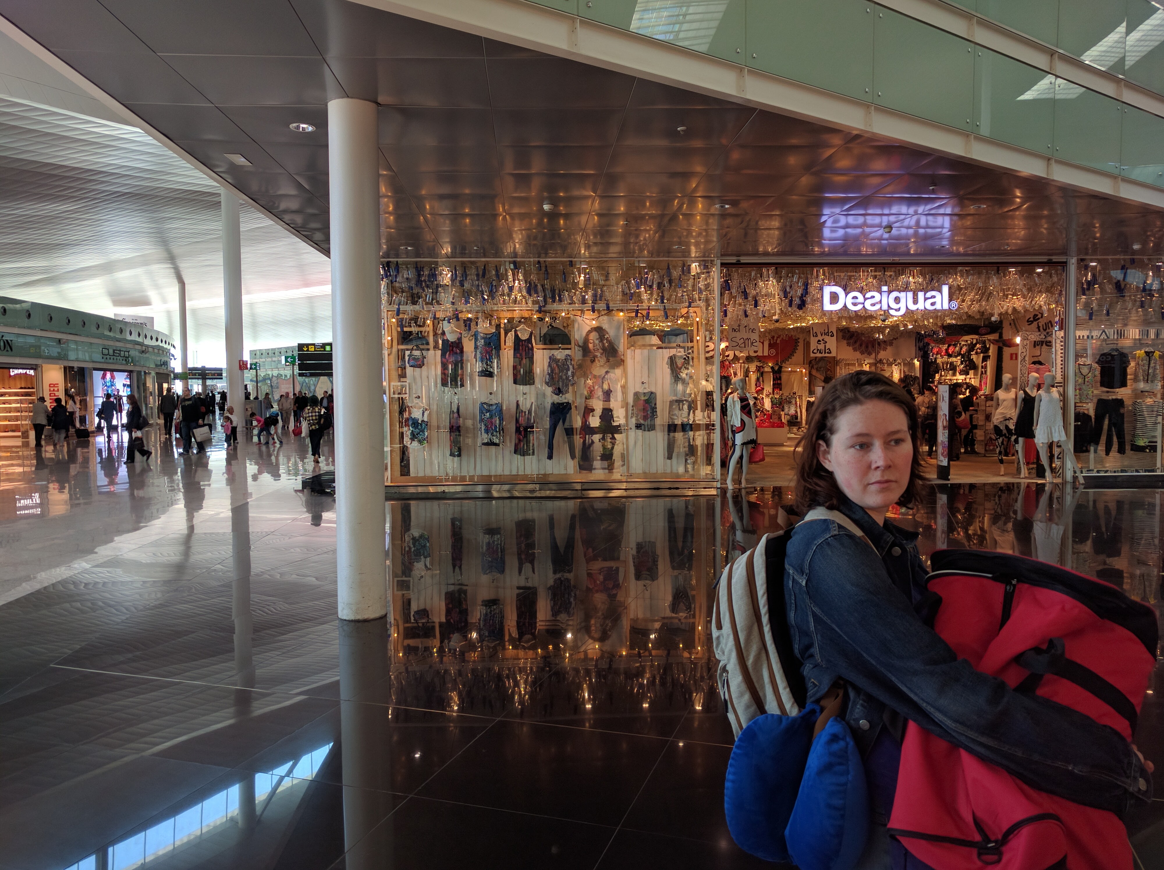 Sloane in the airport