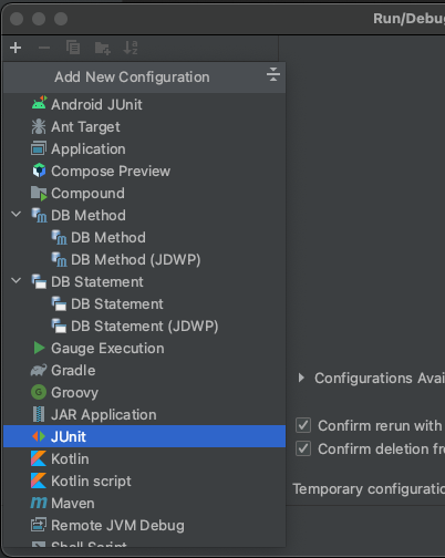 Configuration tab