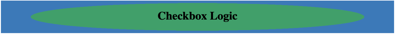 A two-color background for the Checkbox Logic heading.