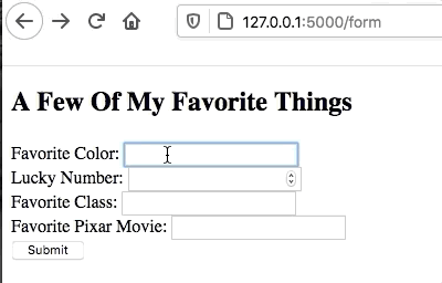 GIF showing the collection of a color value from the form.