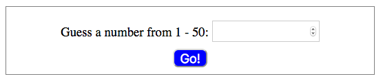 Form asking the user to submit a number.