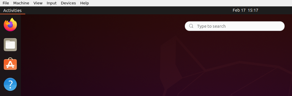 Ubuntu Activities Search