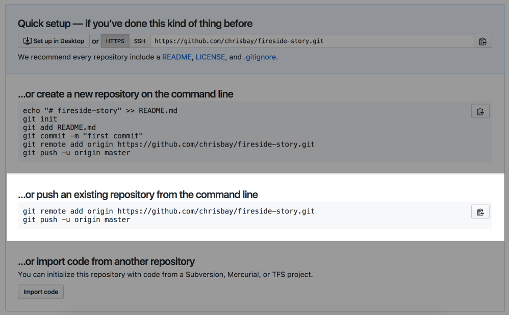 Connecting to a repository in GitHub